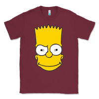 Burgundy kartun bart simpson mask Classic Tee - linhVisuals