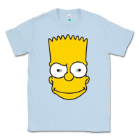 Dusty Blue kartun bart simpson mask Classic Tee - linhVisuals