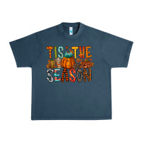 Midnight Navy tis the season Urban Heavy Tee - RacoonDesign