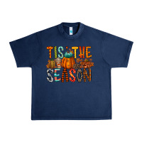 Navy tis the season Urban Heavy Tee - RacoonDesign