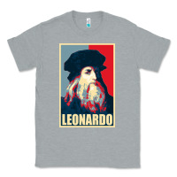 Heather Grey leonardo Classic Tee - linhVisuals