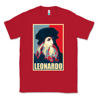 Red leonardo Classic Tee - linhVisuals