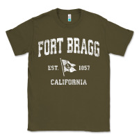 Army Green fort bragg california ca vintage boat anchor flag design tee Classic Tee - linhVisuals
