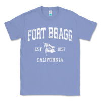 Colony Blue fort bragg california ca vintage boat anchor flag design tee Classic Tee - linhVisuals