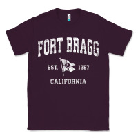 Plum fort bragg california ca vintage boat anchor flag design tee Classic Tee - linhVisuals