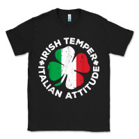 Black irish temper italian attitude t shirt st patrick's day t shirt Classic Tee - linhVisuals