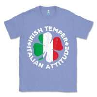 Colony Blue irish temper italian attitude t shirt st patrick's day t shirt Classic Tee - linhVisuals