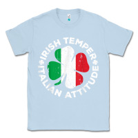 Dusty Blue irish temper italian attitude t shirt st patrick's day t shirt Classic Tee - linhVisuals