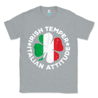 Heather Grey irish temper italian attitude t shirt st patrick's day t shirt Classic Tee - linhVisuals