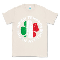 Natural irish temper italian attitude t shirt st patrick's day t shirt Classic Tee - linhVisuals