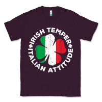 Plum irish temper italian attitude t shirt st patrick's day t shirt Classic Tee - linhVisuals