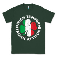 Sports Green irish temper italian attitude t shirt st patrick's day t shirt Classic Tee - linhVisuals
