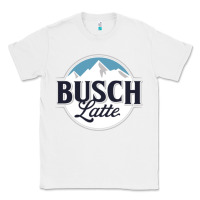 White BUSCH LATTE COOL Classic Tee - linhVisuals