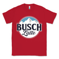 Red BUSCH LATTE COOL Classic Tee - linhVisuals