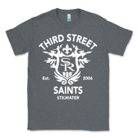 Charcoal Heather saints row 3 tribute emblem Classic Tee - linhVisuals