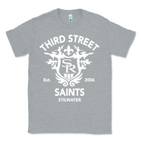 Heather Grey saints row 3 tribute emblem Classic Tee - linhVisuals