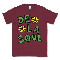 Burgundy original de la soul music Classic Tee - linhVisuals