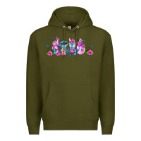 Army Green stitch coffee cups libbey glass Premium Hoodie - AdoDesignShop