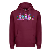 Burgundy stitch coffee cups libbey glass Premium Hoodie - AdoDesignShop