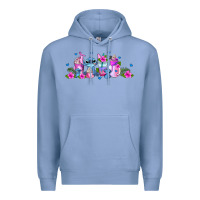 Colony Blue stitch coffee cups libbey glass Premium Hoodie - AdoDesignShop