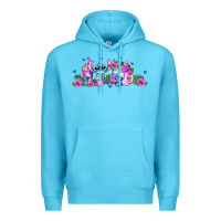 Ocean Blue stitch coffee cups libbey glass Premium Hoodie - AdoDesignShop