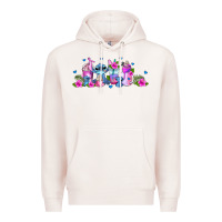 Pale Pink stitch coffee cups libbey glass Premium Hoodie - AdoDesignShop