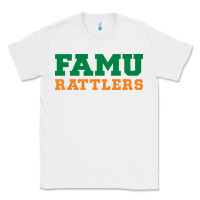 White FAMU RATTLERS Classic Tee - linhVisuals