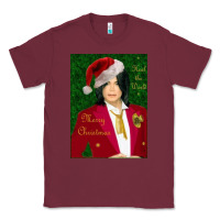Burgundy merry christmas heal the world michael jackson Classic Tee - linhVisuals