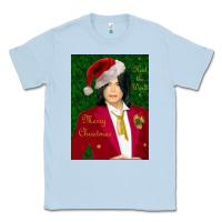 Dusty Blue merry christmas heal the world michael jackson Classic Tee - linhVisuals