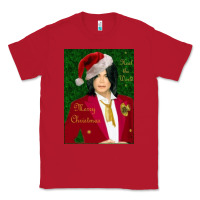 Red merry christmas heal the world michael jackson Classic Tee - linhVisuals
