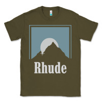 Army Green Rhude Adventure Classic Tee - linhVisuals