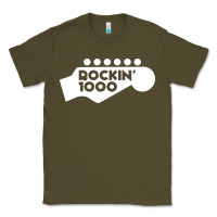 Army Green rockin 1000 musician Classic Tee - linhVisuals