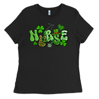 Black nurse st patrick's day Ladies Tee - Artiststas