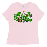 Bubblegum Pink nurse st patrick's day Ladies Tee - Artiststas