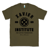 Army Green xavier institute Classic Tee - linhVisuals