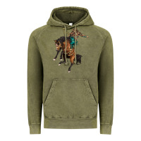 Vintage Olive western horse rodeo Vintage Hoodie - BarkalooDesign