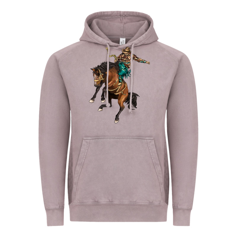 Western Horse Rodeo Vintage Hoodie by BarkalooDesign | Teevron