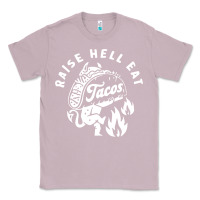 Lilac Raise Hell Eat white Classic Tee - linhVisuals