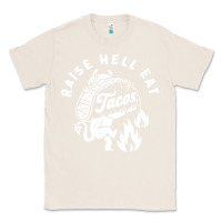 Natural Raise Hell Eat white Classic Tee - linhVisuals