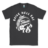Smoke Raise Hell Eat white Classic Tee - linhVisuals
