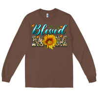 Chestnut blessed mom with sunflower Long Sleeve Tee - Artiststas