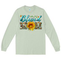 Matcha blessed mom with sunflower Long Sleeve Tee - Artiststas