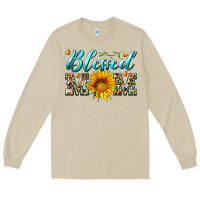 Mushroom blessed mom with sunflower Long Sleeve Tee - Artiststas