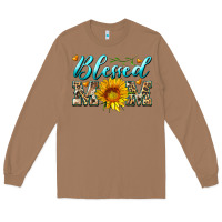 Toasted Coconut blessed mom with sunflower Long Sleeve Tee - Artiststas