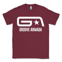 Burgundy GROOVE ARMADA NORTHERN STAR Classic Tee - linhVisuals