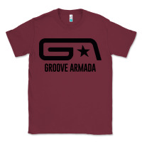 Burgundy GROOVE ARMADA Classic Tee - linhVisuals