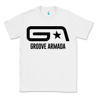 White GROOVE ARMADA Classic Tee - linhVisuals