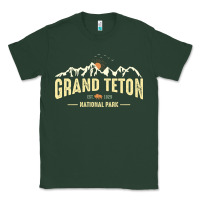 Sports Green grand teton national park est 1929 vinage wyoming mountains graphic Classic Tee - linhVisuals