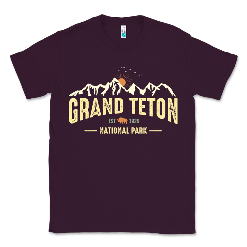 Grand Teton National Park Est 1929 Vinage Wyoming Mountains Graphic Classic Tee by linhVisuals | Teevron