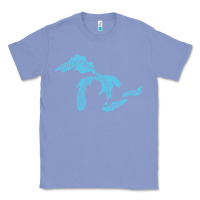 Colony Blue great lakes of michigan Classic Tee - linhVisuals